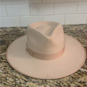 Lack Of Color Cream Fedora Hat